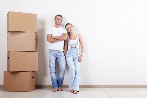 House removalists loading furniture in Wandsworth