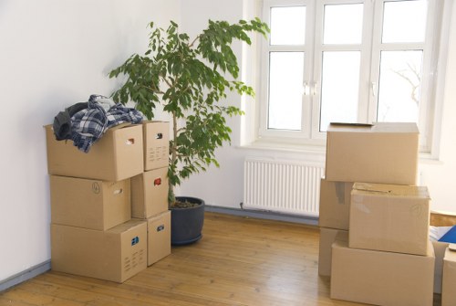 Packed moving truck prepared for a flat or house relocation in Wandsworth