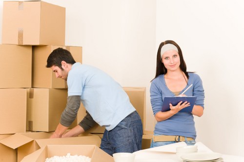 Truck loading for furniture and boxes during a Wandsworth relocation