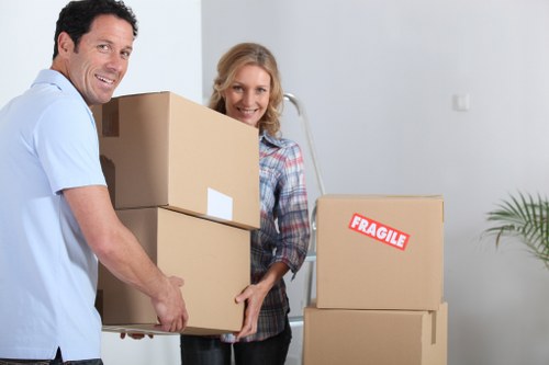 Residential move with a moving truck in a Wandsworth neighbourhood